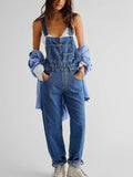 Monica - Denim Overalls with Pockets