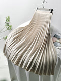 Nina - Refined Pleated Midi Skirt