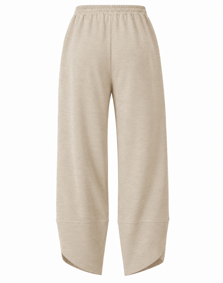 Eve - Relaxed Linen Pants with Lace Trim Fit Casual Summer Wear Cotton Breathable