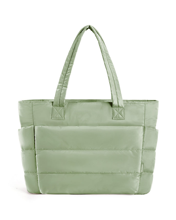 groene cloud tote schoudertas met ritssluiting