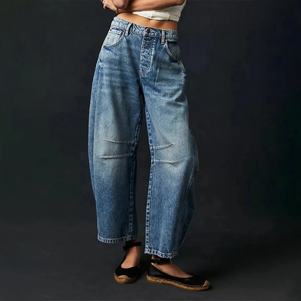 Comfortabele Wijde Broek Voor Dames Met Relaxte Pasvorm — afbeelding 7