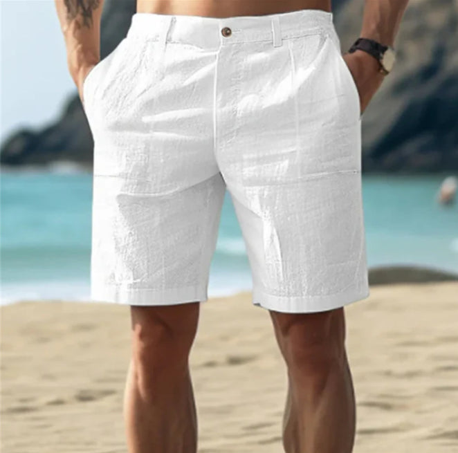 Jade - Relaxed Linen Shorts Fit Casual Summer Wear Pockets