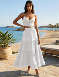 Sophie - Tiered Cotton Maxi Skirt