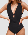 Uma - Deep V-Neck Swimsuit