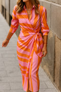 Vivian - Draped Long Wrap Dress
