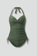 Willow - Ruched Halter Tankini Style Summer Swimwear