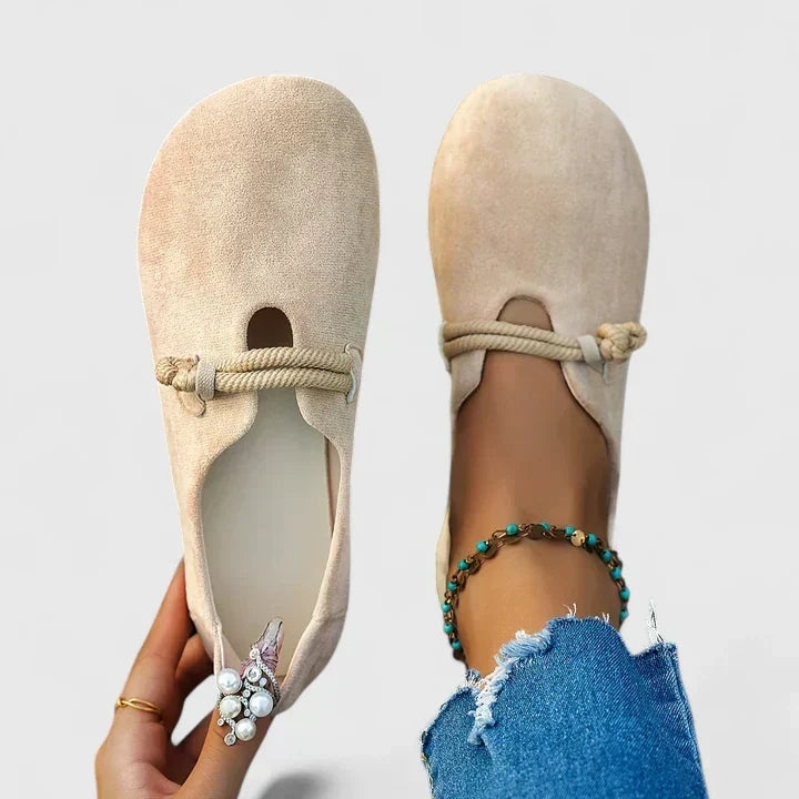 Women's Orthopedic Loafers with Cushioned Sole and Rope Strap