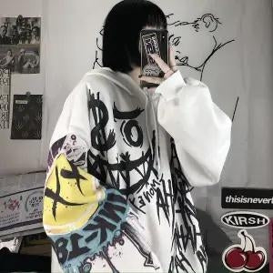 Hoodie Dames | Oversized met Statementprint