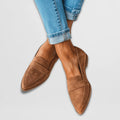 Yara - Elegant Suede Look Loafers