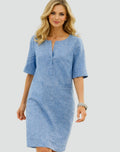 Zoe - Simple Midi Dress with Pockets